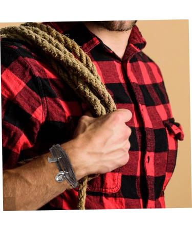 VALICLUD 2pcs Denim Themed Bracelet Wrist Keychain Bracelet Mens Bracelet Wrist Decoration for Men Men's Bracelets Vintage Bracelet for Men Wrist Jewelry Leather Backpack Man Key Chain 8.00X8.00X1.00CMx2pcs Brownx2pcs - Buy Online on GoSupps.com