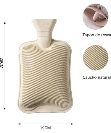Comfortable Green Hot Water Bottle with Soft Cover - Ideal for Body & Back Warmth | Hand Warmer for International Shipping - Buy Online on GoSupps.com