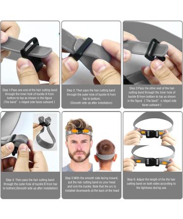 Neckline Haircut Guide Neckline Shaving Template Hair Trimming Guide Hair Cutting Tool Curved Silicone Hair Band for Men's Creating and Professional Hair Cutting Gray - Buy Online on GoSupps.com