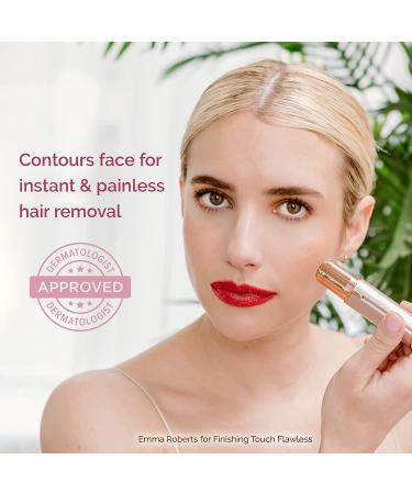 Finishing Touch Flawless Facial Hair Remover for Women - White/Rose Gold Electric Razor with LED Light - Buy Online on GoSupps.com