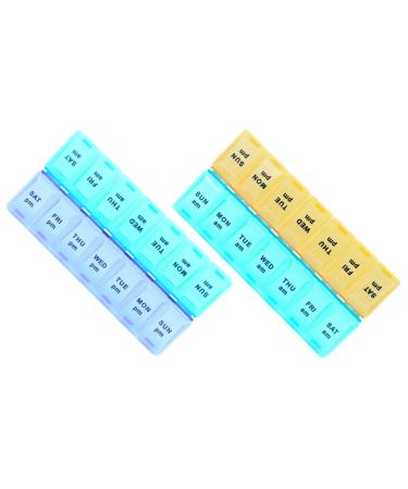 Pill Organizer AM/PM Window Pill Box 2 Pack