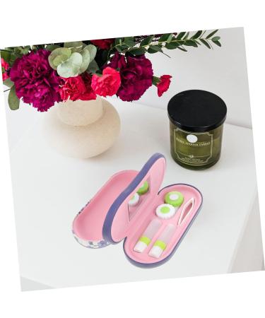 Buy Solustre Double-Layer Glasses Case Holder for Kids - Mini Terrarium Sunglasses Case & Contact Lens Travel Set - PU Leather Purple 16.5x7x5.5cm - International Shipping - Buy Online on GoSupps.com