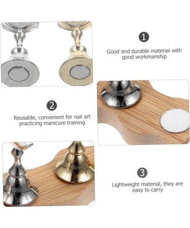 OATIPHO 1 Set Fake Nails Magnetic Nail Holder Nails Tips Display Stand Nail Stand for Press on Nails Nail Stands for Press on Nails Tips Practice Stand Acrylic Portable Nail Piece - Buy Online on GoSupps.com