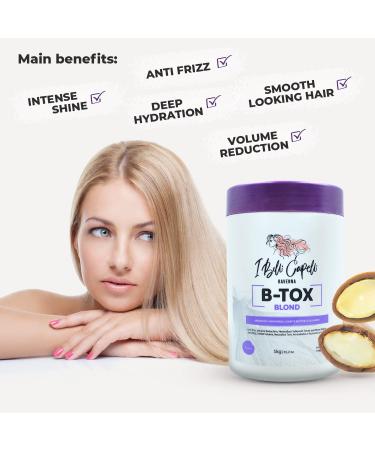 Belli Capelli Kit Ravenna B-tox Blond - Formaldehyde-Free Hair Botox - Anti-Frizz Volume Reduction Smoothing - 2 Pack - Buy Online on GoSupps.com