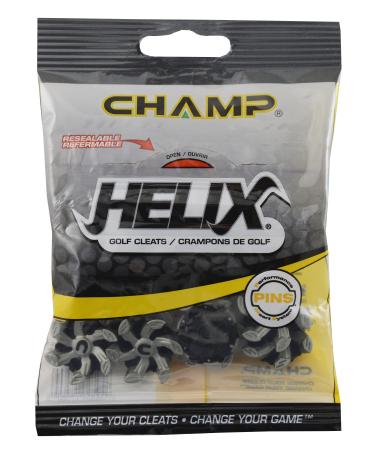 Champ Golf Helix Spikes (Disc Pack) Silver/Black