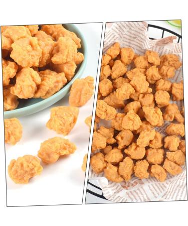 Vaguelly 20 Pcs Simulation Popcorn Chicken Fake Chicken Simulated Roasted Chicken Nuggets Chicken Nuggets Fake Desk Top Decor Realistic Meat Model Toys for Child Pvc Food Chicken Wings 3X2.5X2CMx2pcs 1 - Buy Online on GoSupps.com