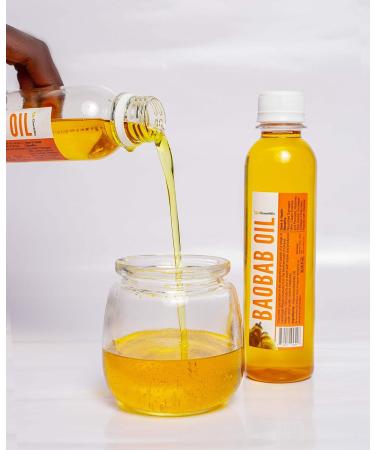 Churchwin Organic Baobab Oil 100% Pure & Natural Cold Pressed for Dry Skin, Hair, and Nails - 8.45 Fl Oz - Buy Online on GoSupps.com