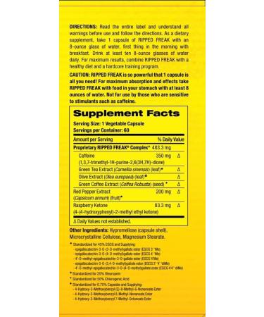 Pharmafreak Ripped Freak 60ct - Hybrid Fat Burner V.1 - Made in USA - Buy Online on GoSupps.com