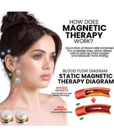 Elegance Lymphvity Magnetherapy White Onyx Earrings Lymphatic Drainage Therapeutic Magnetic Ear Ornament Non Piercing Magnetic Acupressure Earrings Magnetic Therapy Earrings (2 Pcs) - Buy Online on GoSupps.com