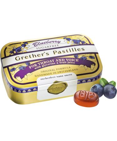 Buy GRETHERS Blueberry Sugar-Free Pastilles 110g - Delicious International Shipping! - Buy Online on GoSupps.com