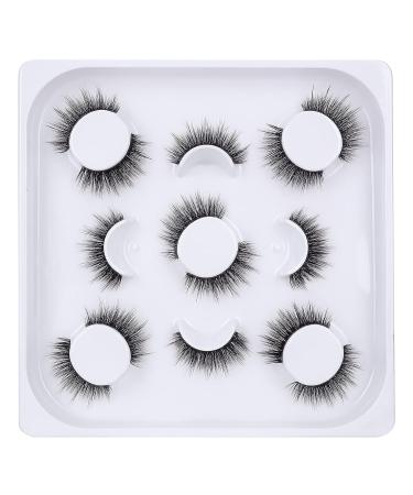 LASHVIEW 7 Pairs Fake Eyelashes, Handmade 3D Natural Layered Effect, Reusable False Eyelashes for Makeup - CG01-7 - Buy Online on GoSupps.com