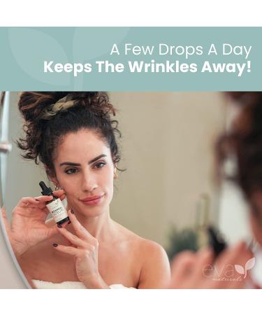 Eva Naturals Botanical Anti-Aging Face Oil Serum with Jojoba, Rosehip Seed & Vitamin E - Hydrating Facial Serum for Dry Skin - 1 oz - Buy Online on GoSupps.com