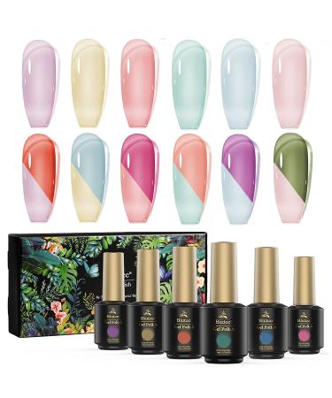 Sunshine Color Changing Jelly Gel Nail Polish - Summer Pink Translucent UV Sheer Gel Polish - Buy Online on GoSupps.com