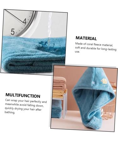 Ipetboom 1pc Coral Fleece Dry Hair Hat Turban Cute - Buy Online on GoSupps.com