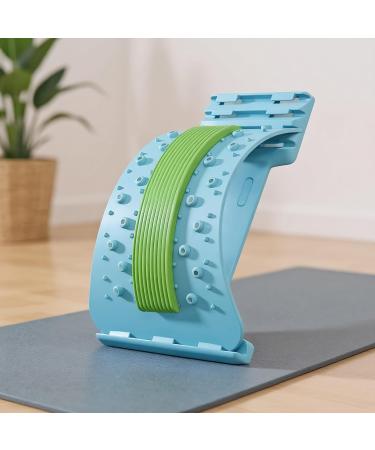 Aizuoni Back Extensor Lumbar Extensor Ergonomic Corrector Nonslip 3 Levels Adjustable for Muscle Relaxation Lumbar Region Exercise Blue - Buy Online on GoSupps.com