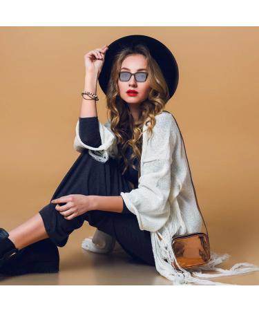 Amorays Fashion Oversized Square Sunglasses with UV400 Protection - Spring Zipper Reading Glasses for Men & Women (Black 3.00) - Buy Online on GoSupps.com