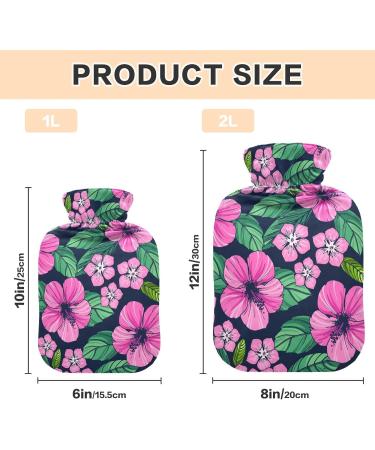 Tropical Hibiscus Heat Bottle for Pain Relief | 2L Hot Water Bag & Heating Therapy - Buy Online on GoSupps.com