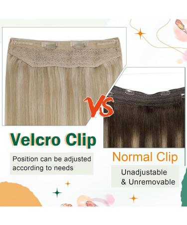 Easyouth 16 Highlight Blonde Wire Hair Extensions - Invisible Fish Line 80g Real Human Hair #27P613 - Buy Online on GoSupps.com