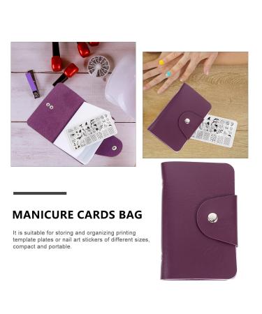 Buy Lurrose Portable Nail Art Stamp Holder - 2-Piece Violet Plates Organizer for Easy Storage & Travel - Buy Online on GoSupps.com