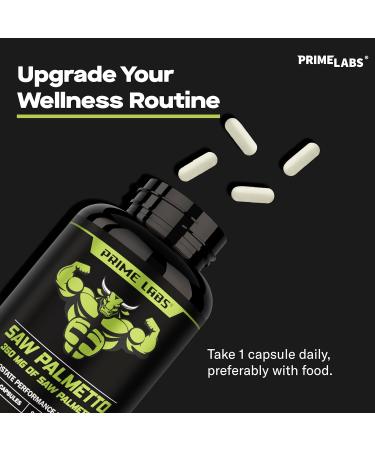 Prime Labs Saw Palmetto for Men - Prostate & Urinary Health Supplement Hair Loss Support DHT Blocker - 20:1 High-Potency 350mg of Saw Palmetto Extract per Serving - 90 Capsules / 90-Day Supply 90 Count (Pack of 1) - Buy Online on GoSupps.com