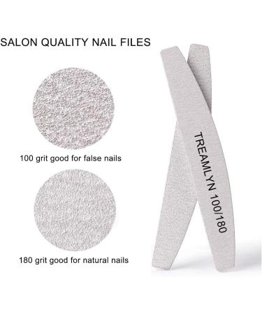 10 Pcs Heavy Duty Nail Files 100/180 Grit - Coarse Nail File for Acrylic/Natural Nails - Emery Boards for Home & Salon Use - Buy Online on GoSupps.com