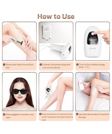 IPL Hair Removal Device - 999 900 Light Impulses for Men & Women | Permanent & Painless Laser Hair Removal for Face Body Armpits & Legs - Buy Online on GoSupps.com