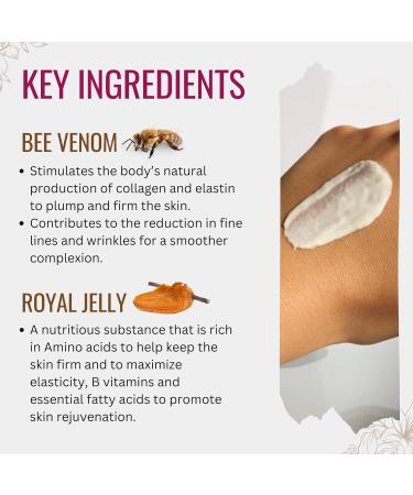 Manuka Lane Bee Venom Night Cream - Youthful Skin Formula with Sweet Almond Oil & Plant Extracts | 1.69 oz - Buy Online on GoSupps.com