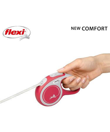 Flexi Retractable Leash New Comfort - Red XS 3m | Small Blue Leash for Dogs - International Shipping Available - Buy Online on GoSupps.com