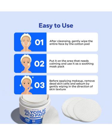 SilkyShark Glycolic Acid Resurfacing Pads (60 Count) 10% Ultra Pure + 2% Salicylic Acid Exfoliating Peel Pads for Face Effective Chemical Peel Radiant Skin Renewal - Buy Online on GoSupps.com
