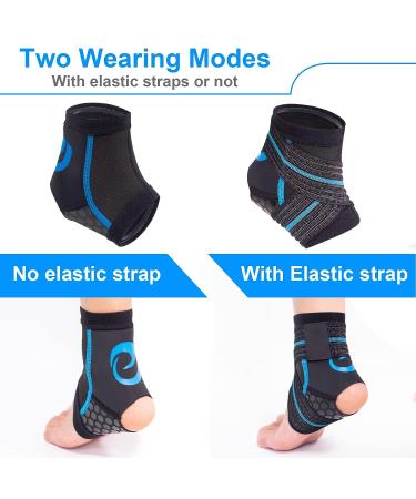 Nvorliy Neoprene Compression Ankle Brace for Water Sports & Injury Recovery - Medium - Buy Online on GoSupps.com