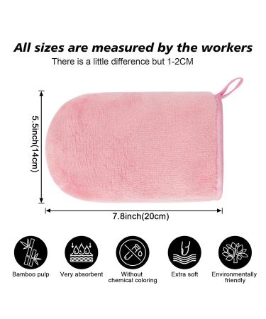 Phogary Microfiber Washing Gloves - 8 Pieces Soft Spa Cloths Reusable Make-Up Remover European Style 15x21 cm 8 Colors - Buy Online on GoSupps.com