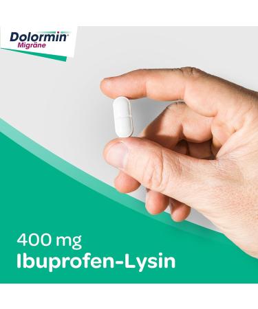 Dolormin Migraine - Effective Headache Relief for Migraine Attacks with & without Aura - 20 Tablets - Buy Online on GoSupps.com