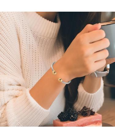 Shop 2-Tone Stainless Steel Magnetic Bracelets for Women & Couples - Stylish & Healing - Buy Online on GoSupps.com