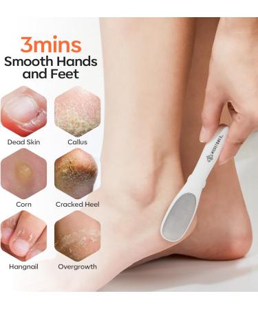 Modelones Mini Foot File - 2-in-1 Callus Remover & Pedicure Tool | Double-Sided Rasp for Safe Daily Foot Care - Buy Online on GoSupps.com