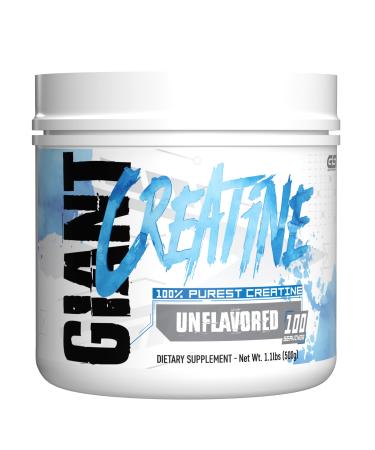 Giant Sports Edge Creatine Monohydrate 500g - 5g Pure Micronized Creatine per Serving Support Muscle Energy and Strength 100 Servings - Unflavored
