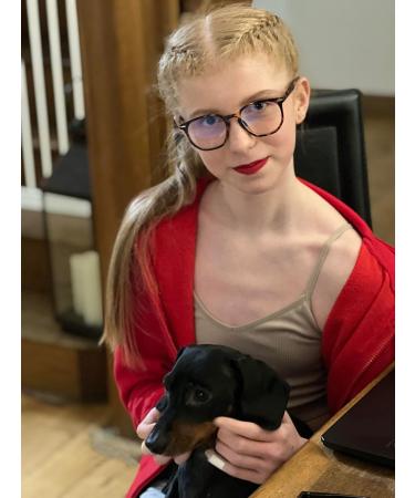 Ultra Blue Light-Blocking Glasses for Kids | Gaming & Screen Protection | Anti-Blue Light Filters for Ages 9-16 | Horn Rim Brown Turtle Design - Buy Online on GoSupps.com