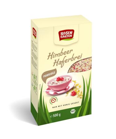 Rosengarten Organic Porridge Raspberry Oatmeal (1 x 500 g) 1 x 500 gr