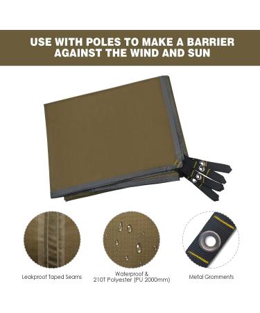 Gold Armour Tent Footprint  Camping Tarp Waterproof Ultralight - 84x60in | 84x84in | 84x96in | 82x106in | 120x108in | 120x120in | 120x144in Floor and Ground Tarps for Camping (OD Green 96x120in) Od Green 96in X 120in 96in x 120" - Buy Online on GoSupps.com