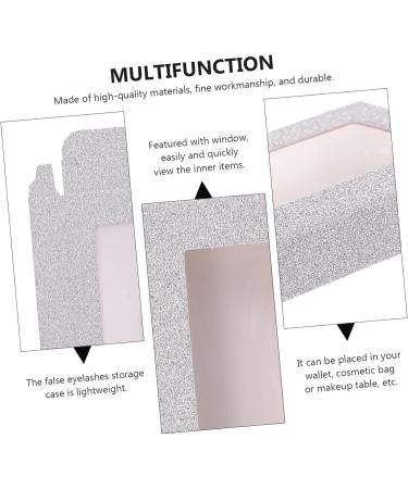 60 Pcs Eyelash Storage Box - Organize Fake Lashes & Eyelash Packaging | White Lash Tray Case 11x5.4cm - Buy Online on GoSupps.com