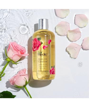 Vedic Naturals Body Oil Cleanser (Body Wash) | Shower Oil -300ml | Skin Hydration | Soft & Smooth Skin | With Goodness of Sunflower Oil   Coconut Oil   Olive Oil & Almond Oil | Natural & 100% Organic | 80% Oil Based