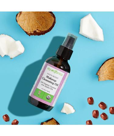 Sky Organics Youth Boost Cleansing Oil 4 fl oz â€“ Hydrating Makeup Remover - Buy Online on GoSupps.com