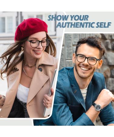 Shop Happy Store CN81 Large Oversized Bold Frame UV 400 Clear Lens Horn Rimmed Glasses - Black Brown Transparent | International Shipping Available - Buy Online on GoSupps.com