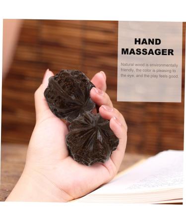 Healeved 6st Baoding Massage Balls - Wooden Health Balls for Trigger Point Therapy | Natural Spiky Massage Aid - Buy Online on GoSupps.com