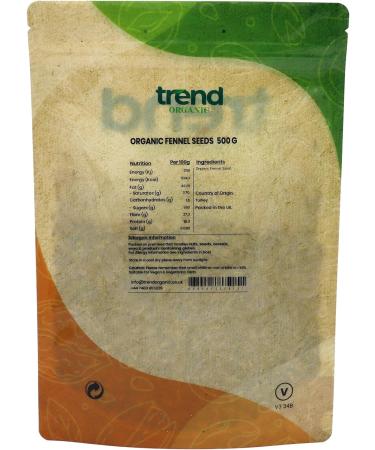 Organic Fennel Seeds - Culinary Elegance & Digestive Delight | 500g - Buy Online on GoSupps.com