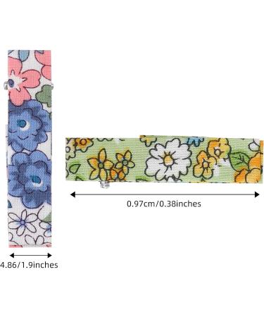 Lusofie 20Pcs Floral Print Baby Hair Clips - Non-Slip Toddler Barrettes for Girls | Hair Accessories for Fine Hair Kids - Buy Online on GoSupps.com