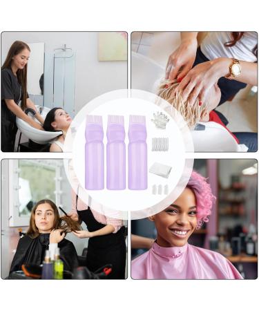 Oil Scalp Applicator - 160ml Oil Applicator for Hair Dye Hair Dye Brush Bottle Lightweight Oil Bottle with Graduated Scale Hair Oiling Applicator Bottle for Hair Scalp Purple - Buy Online on GoSupps.com