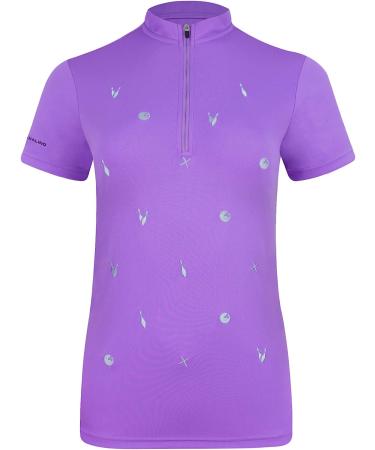Savalino Women's Professional Bowling Shirt - Large Purple | Women's Bowling Jersey Top - Buy Online on GoSupps.com