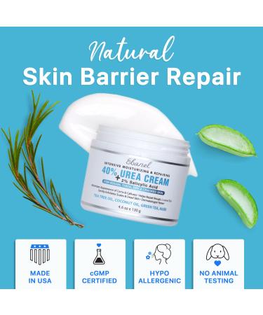 Ebanel Bundle of 40% Urea Cream 4.6 Oz and Exfoliating Face Scrub Peeling Gel 4.12 Oz - Buy Online on GoSupps.com
