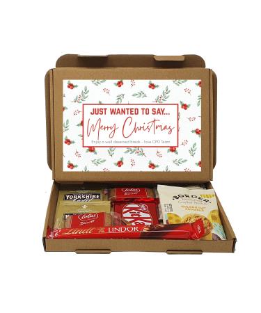 Personalised Christmas Selection Treats Sweets Gift Box Kids Hamper Stocking Children Adults Present - Tea Box Tea D1