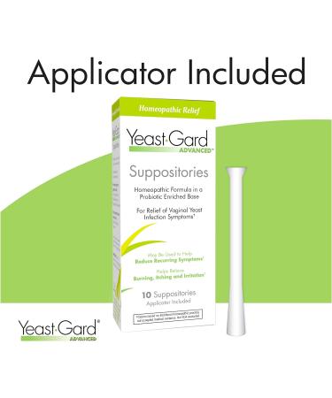 YeastGard Advanced Homeopathic Vaginal Suppositories - 10 Count Box - Buy Online on GoSupps.com